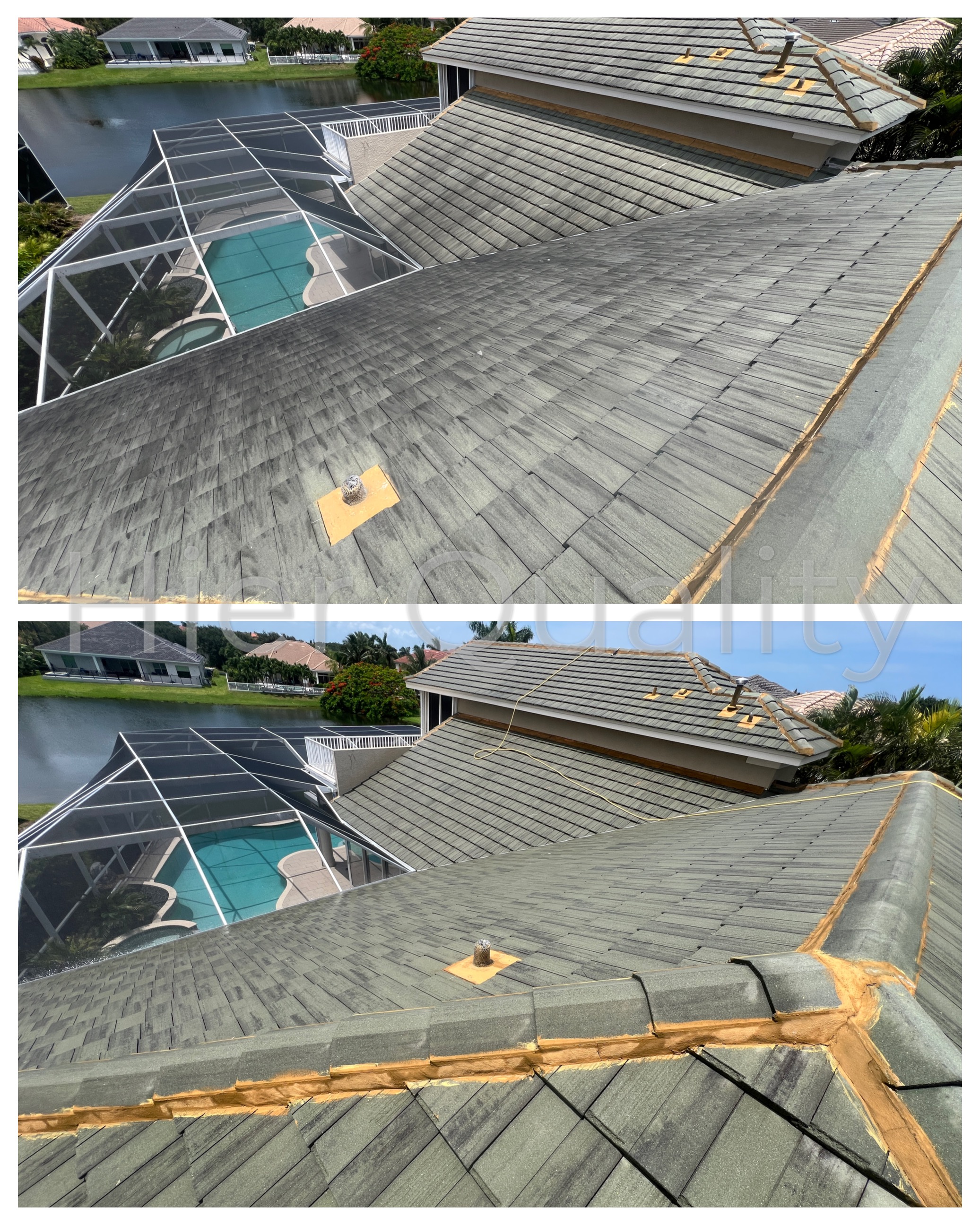 Roof Cleaning in Melbourne Florida with Fantastic Results!